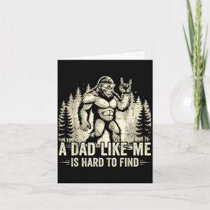 Carte Drôle de bigfoot rock un papa comme c'est dur à tr
