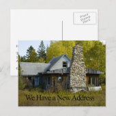 Carte drôle de changement d'adresse - Jolie Chemin (Devant / Derrière)