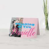 Carte drôle de chat en smoking pensant à vous avec (Devant)