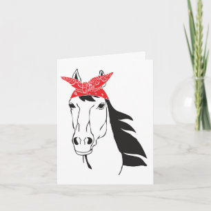 Carte Drôle de Cheval Pense à Toi, Bonjour, Te Rêve