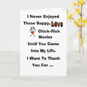 Carte drôle de chick-flick mièvre (Fleur jaune)