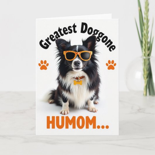 Carte drôle de chien super cool (Devant)