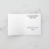 Carte drôle de Chrismukkah juive avec Rudolph (Intérieur)