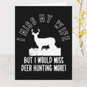 Carte drôle de citation d'épouse de chasse de (Fleur jaune)