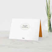 Carte drôle de citrouilles de Thanksgiving sur hay bale (Dos)