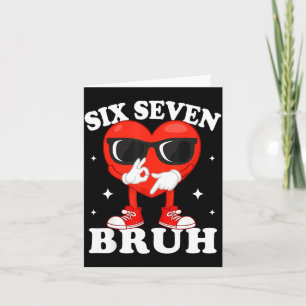 Carte Drôle de cœur qui dab Bruh 67 Mème de la Saint-Val
