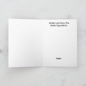 Carte drôle de couples de différents ours en peluc (Intérieur)