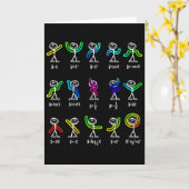Carte Drôle de danse d'algèbre Fonction Prof de maths Ge (Fleur jaune)