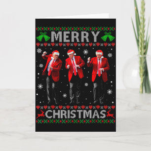 Carte Drôle de danse de Trump Joyeux Noël Sweat-shirt de