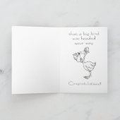 Carte drôle de félicitations pour nouveau bébé (Intérieur)