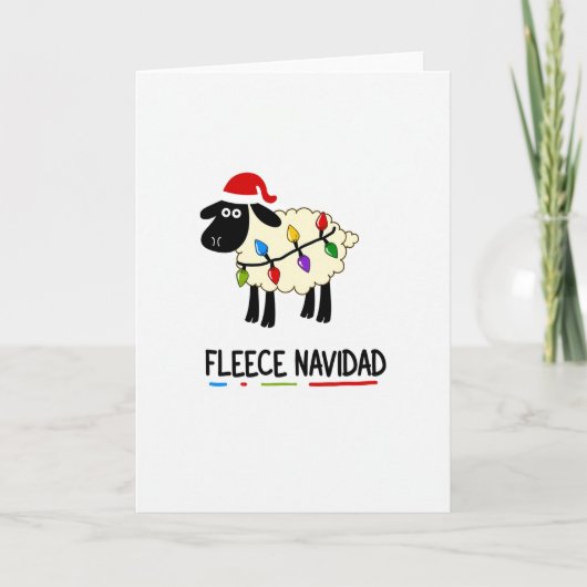 Carte drôle de Fleece Navidad (Devant)