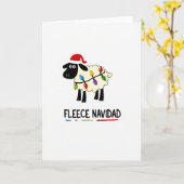 Carte drôle de Fleece Navidad (Fleur jaune)