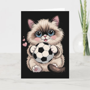 Carte Drôle de foot Birman Juste une fille qui aime les