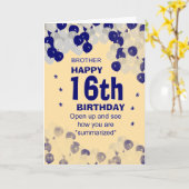 Carte drôle de frère d'anniversaire (Fleur jaune)