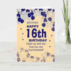 Carte drôle de frère d'anniversaire