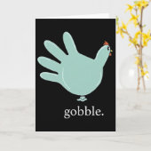 Carte Drole de gant de dinde Medical Nures Thanksgivi (Fleur jaune)