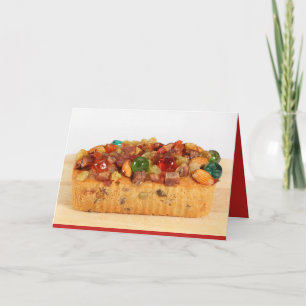 Carte drôle de gâteau de fruits secs