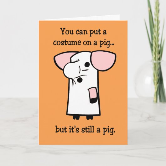 Carte drôle de Halloween (Devant)