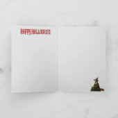 Carte drôle de Halloween de Mona Lisa (Intérieur)