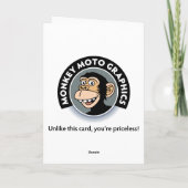 Carte drôle de Halloween de zombi (Dos)