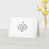 Carte drôle de jour de St Patricks (Fleur jaune)