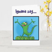 Carte drôle de joyeux anniversaire de bande (Fleur jaune)