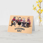 Carte Drôle de Katzenjammer Katz (Fleur jaune)