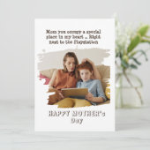 Carte drôle de la fête des mères de la part du fil (Debout devant)