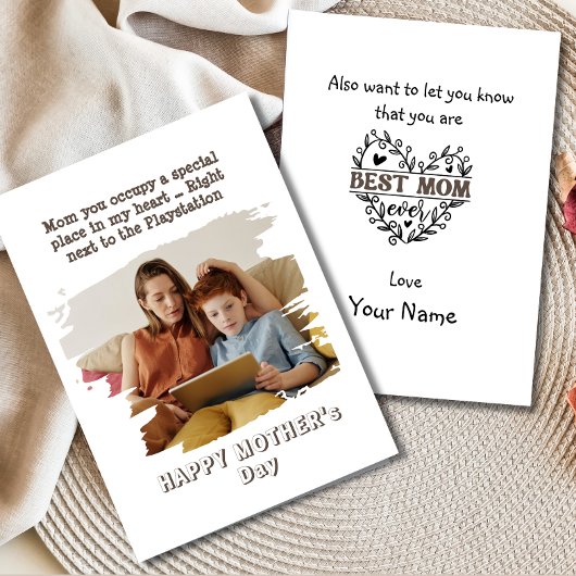 Carte drôle de la fête des mères de la part du fil