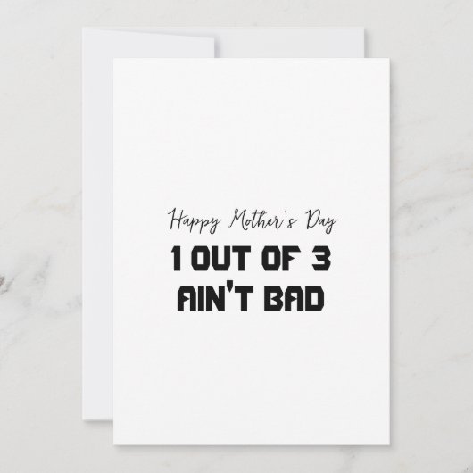 Carte drôle de la fête des mères pour 3 enfants (Devant)