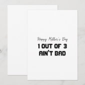 Carte drôle de la fête des mères pour 3 enfants (Devant / Derrière)