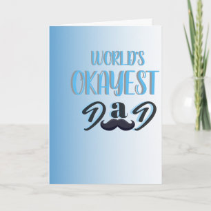 Carte drôle de la fête des pères - Papa moyen du m