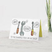 Carte drôle de la fête des pères Photo Outil le pl (Devant)