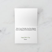 Carte drôle de la fête des pères pour golfeur (Intérieur)