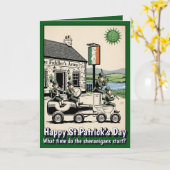 Carte drôle de la Saint-Patrick (Fleur jaune)