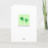 Carte drôle de la Saint-Patrick (Dos)