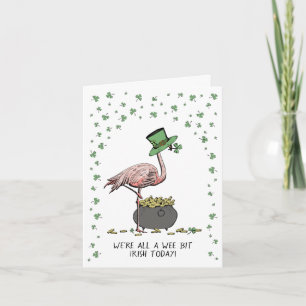 Carte drôle de la Saint-Patrick un peu irlandaise