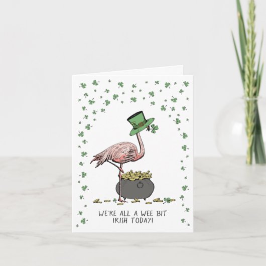Carte drôle de la Saint-Patrick un peu irlandaise (Devant)