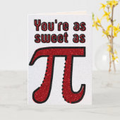 Carte drôle de la Saint-Valentin avec Pi et des pa (Fleur jaune)