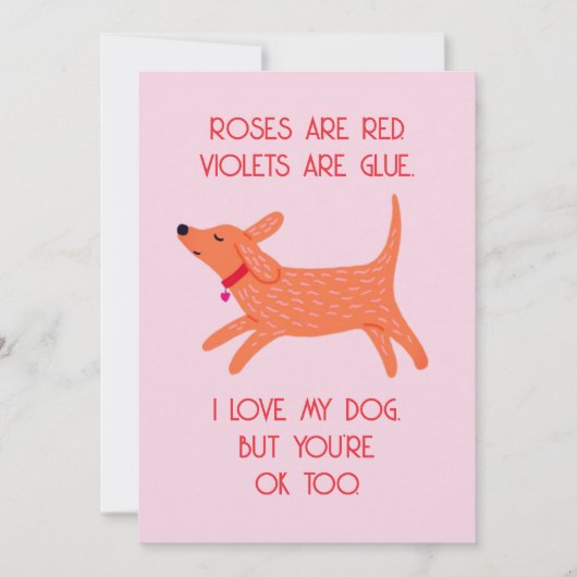 Carte drôle de la Saint-Valentin - Conception Love (Devant)