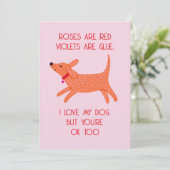 Carte drôle de la Saint-Valentin - Conception Love (Debout devant)