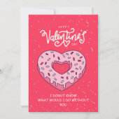 Carte drôle de la Saint-Valentin Donut Carte d'ann (Devant)