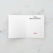 Carte drôle de la Saint-Valentin ou romantique à d (Intérieur)