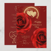 Carte drôle de la Saint-Valentin pour couples (Devant / Derrière)