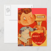 Carte drôle de la Saint-Valentin pour un boucher (Devant / Derrière)