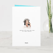 Carte drôle de l'infirmière de la semaine des infi (Dos)