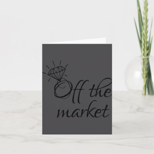 Carte Drôle de marché L future mariée (Devant)