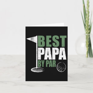 Carte Drôle de Meilleur Papa Par Father's Day Golf Papa