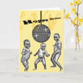 Carte drôle de Meme de danse africaine de bébé de (Fleur jaune)