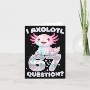 Carte Drôle de moi Axolotl 67 Questions Six Sept Axolotl